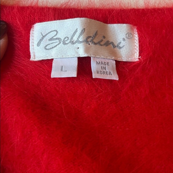 Vintage Belldini Angora and Rabbit Hair sweater, size large - Picture 2 of 5